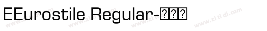 EEurostile Regular字体转换